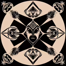 a decorative circle made of ornate art nouveau elements