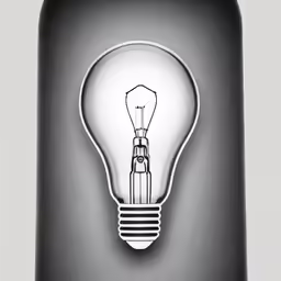 light bulb mounted to the side of a metallic frame