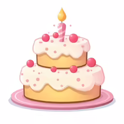 a white and pink cake with pink dots