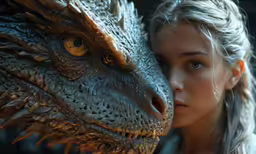 the game of thrones character and her daughter look like the dragon head