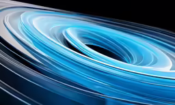 blue and white spiral pattern made with multiple layers