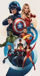 the cast of captain america is on the cover of this character poster