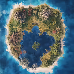 a stylized photo of an earth like environment