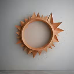 an image of a wooden circular decoration