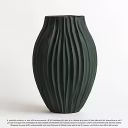 a green vase is shown in the white background