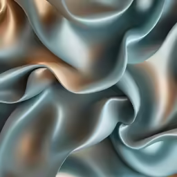 an art image of wavy and flowing fabric
