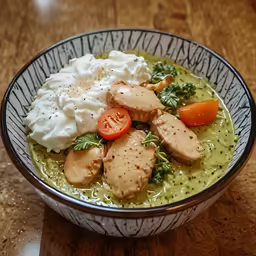 an empty bowl of food with a lot of sauce on it