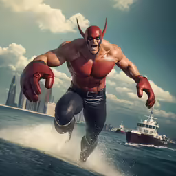 an image of a man surfing on a board