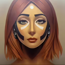a close - up picture of a woman with headphones and a nosepiece
