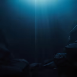 the sun shines through water over rocks