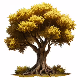 this is a digital painting of a tree