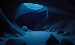 the blue cave looks like a sea cave
