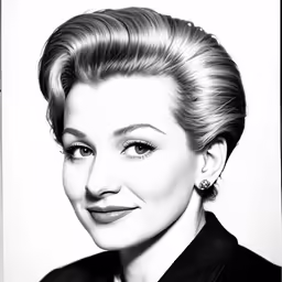 an old fashion portrait of a woman with her hair down
