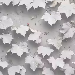 the image shows leaves with tiny bugs on them