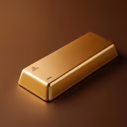 this is an image of a gold cell phone