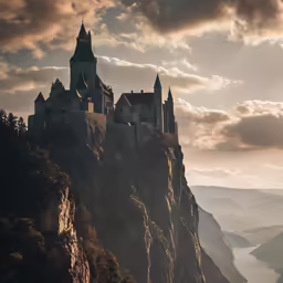 a castle that is on top of a mountain