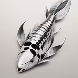a metal object that looks like a fish