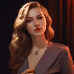 a beautiful young woman wearing an elegant necklace,a painting of a woman in a dress and necklace