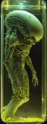 an artwork work made out of a jellyfish