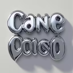 the word dance is made up of chrome foil balloons