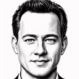 a pencil drawing of tom hider as seen in this handout photo