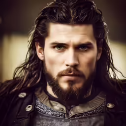 a man with long hair and beard dressed in renaissance clothing