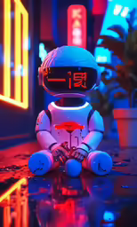 the little robot has been sitting on the table for us to see