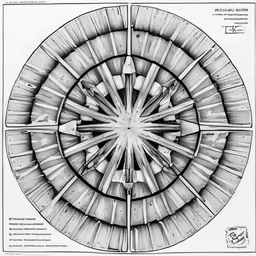 an intricate diagram of the floor and ceiling
