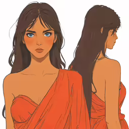 an image of a woman with long brown hair