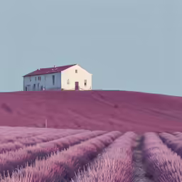 a lonely house sitting on top of a hill