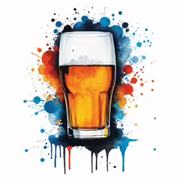 a glass of beer on top of a table