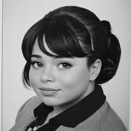 a black and white photo of a person