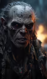 this is an illustration of a creepy, gruby face