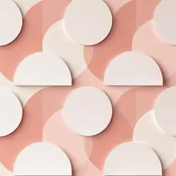 the circles are on the wall, as well as the white circles