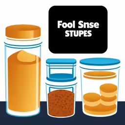 three jars with food inside one has a few bites