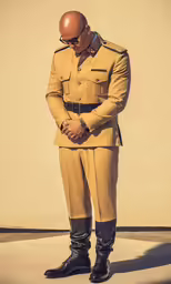 a man in the image of a soldier with goggles on