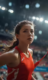 a tennis player is in action at a competition