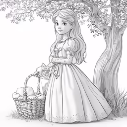 a young girl is dressed up as a princess with an animal