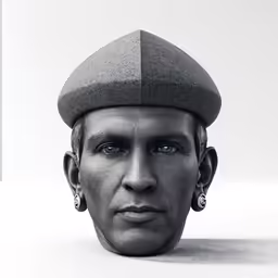 this image shows an image of a man with blue eyes