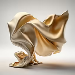 a large piece of art is shown with a very thin material