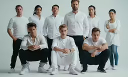 two couples posing together in a series of shots