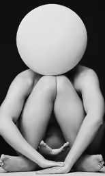 two people are shown in a very different pose