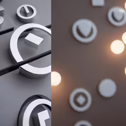 two images showing the different signs and lights