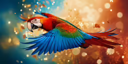 a beautiful bird flying through the air
