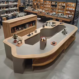 a room filled with shelves of different kinds of objects