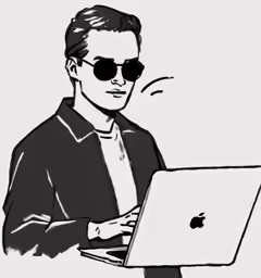 a man that is using a laptop computer