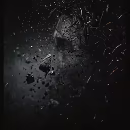 there is a bunch of small objects in the rain