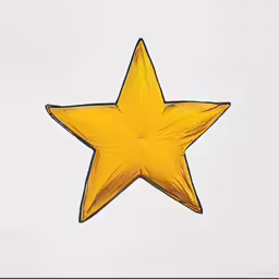 the big star is against the white wall