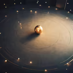 an object is seen in the center of the round area