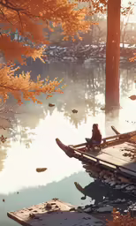 the water with reflections is still quiet